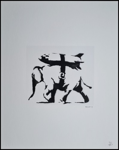 Banksy heavy weaponry 50 x - 50,